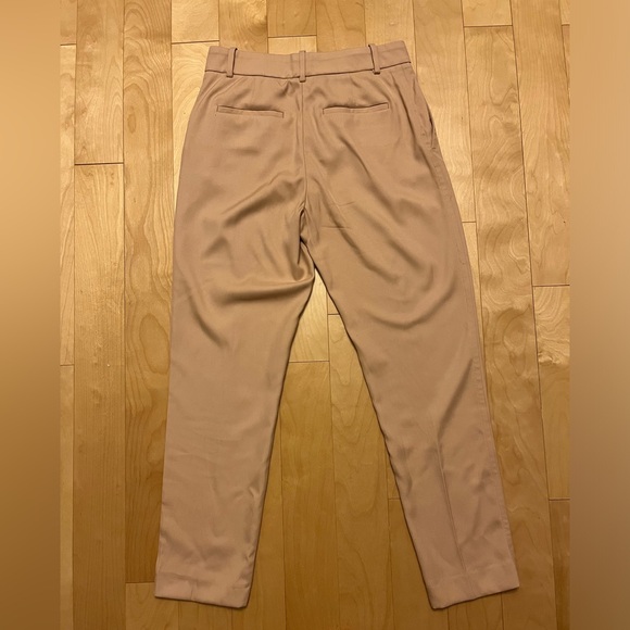 Reiss Ember slim-fit high-rise trousers, Size 38, camel - Picture 6 of 7